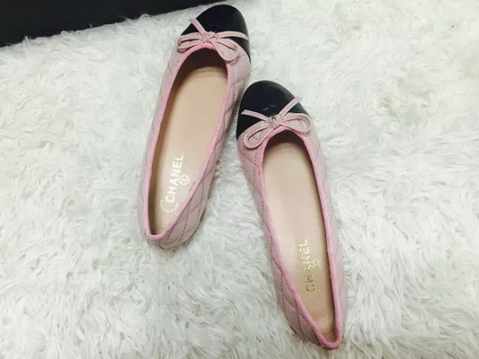 CHANEL Shallow mouth flat shoes Women--121